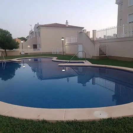 Playa Santa Ana - Comodo Con Piscina, Terraza Y Parking, A 2 Minutos De La Playa דירה דניה