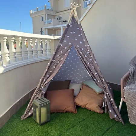 Playa Santa Ana - Comodo Con Piscina, Terraza Y Parking, A 2 Minutos De La Playa דירה דניה