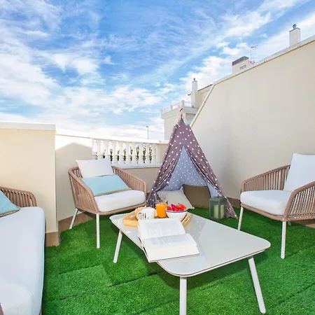 Playa Santa Ana - Comodo Con Piscina, Terraza Y Parking, A 2 Minutos De La Playa דירה דניה